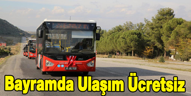 Bayramda Ulaşım Ücretsiz