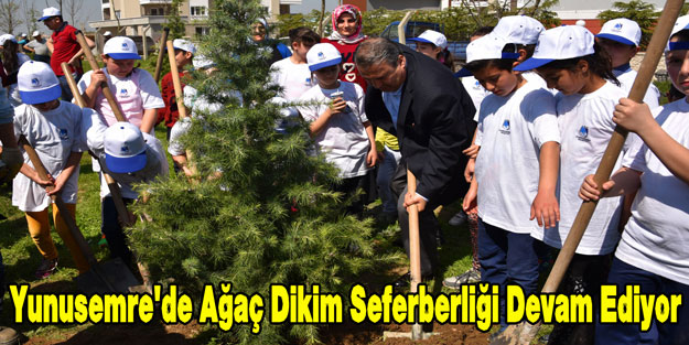 Yunusemre'de Ağaç Dikim Seferberliği Devam Ediyor